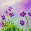 Purple Irises By Claude Monet Paint By Numbers