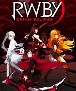 Rwby Characters Poster Paint By Numbers