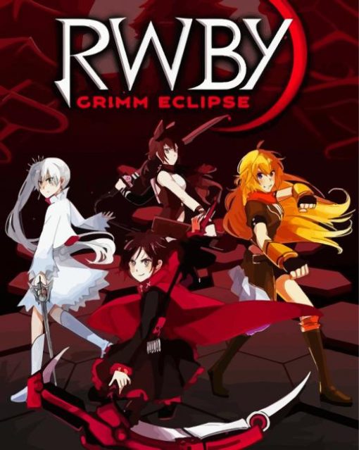 Rwby Characters Poster Paint By Numbers