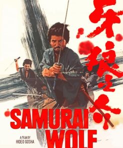 Samurai Wolf Poster Paint By Numbers