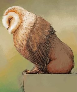 Sleepy Baby Owl Bear Paint By Numbers