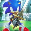 Sonic With Sword Art Paint By Numbers