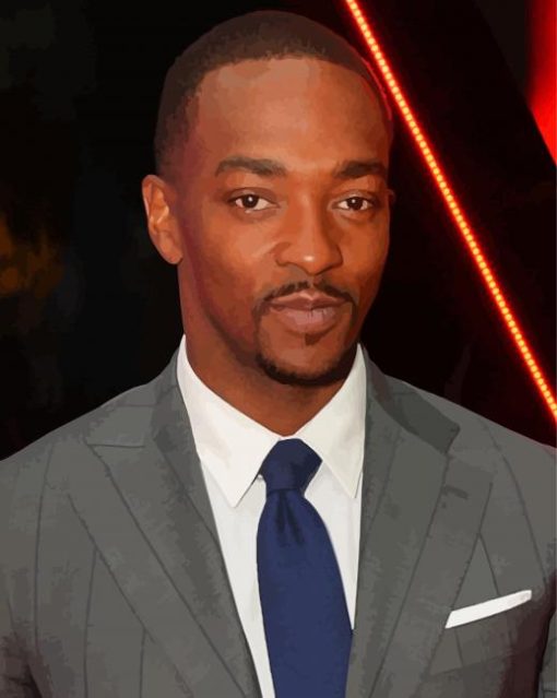 The Actor Anthony Mackie Paint By Numbers