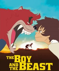 The Boy And The Beast Poster Paint By Numbers