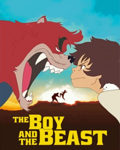 The Boy And The Beast Poster Paint By Numbers