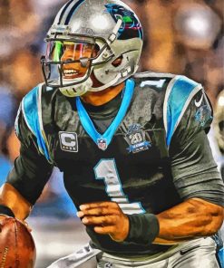 The Player Cam Newton Paint By Numbers