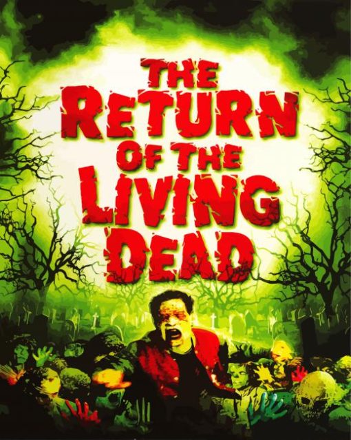 The Return Of The Living Dead Movie Poster Paint By Numbers