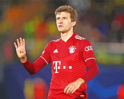 Thomas Müller Football Player Paint By Numbers