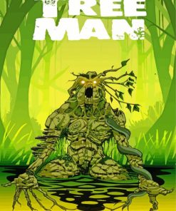 Tree Man Poster Paint By Numbers