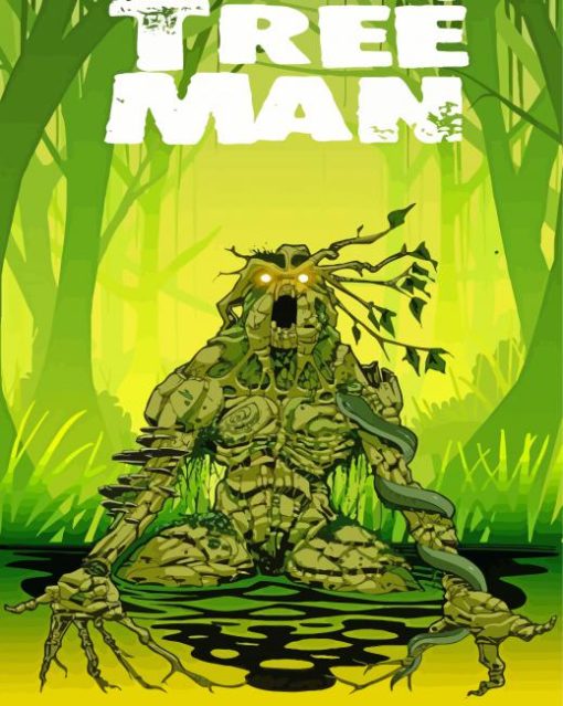 Tree Man Poster Paint By Numbers