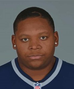 Trent Brown Footballer Paint By Numbers