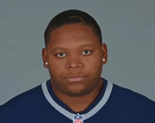 Trent Brown Footballer Paint By Numbers