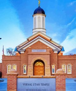 Utah Vernal Temple Paint By Numbers