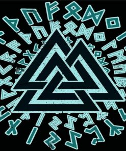 Valknut Illustration Paint By Numbers