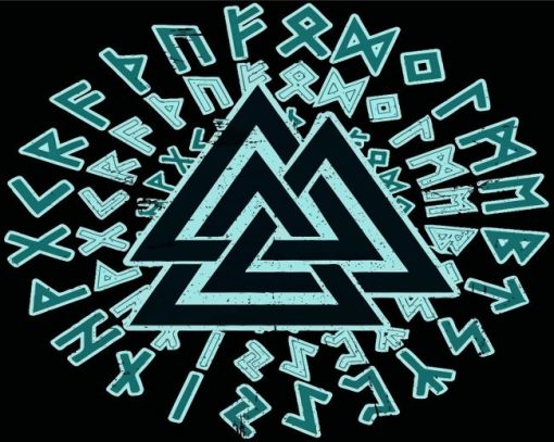 Valknut Illustration Paint By Numbers