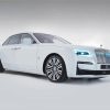 White Luxury Car Paint By Numbers