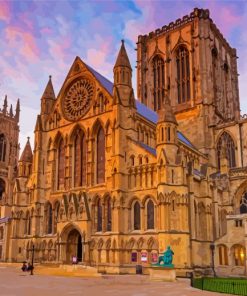 York Cathedral Sunset England Paint By Numbers