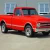 1968 Red Chevrolet Paint By Numbers