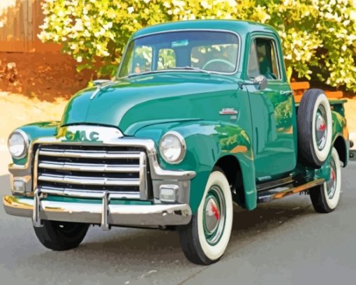 1954 GMC Truck Paint By Numbers