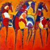 Abstract Horses Paint By Numbers