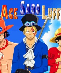 Ace Luffy Sabo One Piece Anime Paint By Numbers