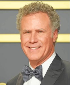 Actor Will Ferrell Paint By Numbers