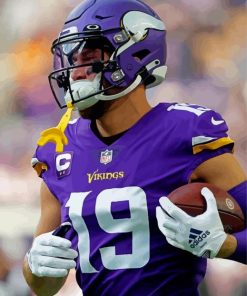 Adam Thielen Minnesota Vikings Wide Receiver Paint By Numbers