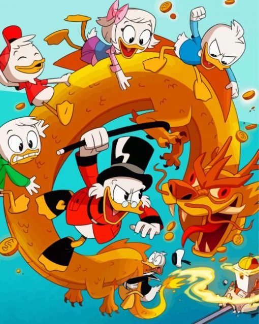 Aesthetic Duck Tales Paint By Numbers