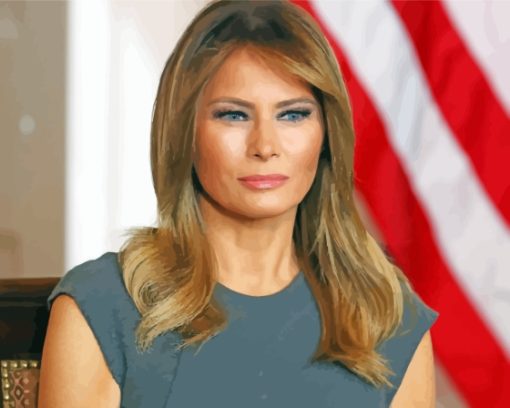 Aesthetic Melania Trump Paint By Numbers