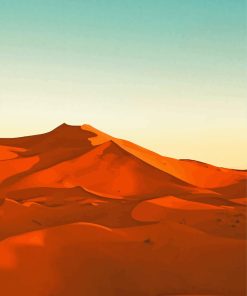 Aesthetic Red Desert Paint By Numbers