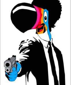 Afro Toucan Sam With Gun Paint By Numbers