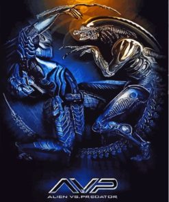 Aesthetic Aliens VS Predator Film Paint By Numbers