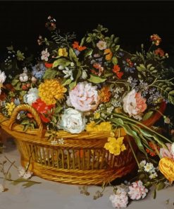 Basket Of Flowers Jan Brueghel Paint By Numbers