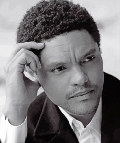 Black And White Trevor Noah Actor Paint By Numbers