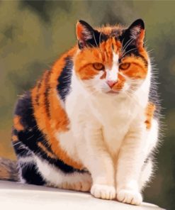 Orange And Black Tabby Cat Paint By Numbers