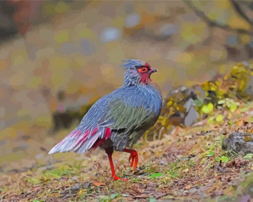 Blood Pheasant Paint By Numbers