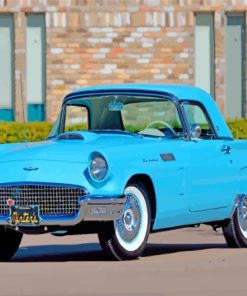 Blue 57 Thunderbird Car Paint By Numbers