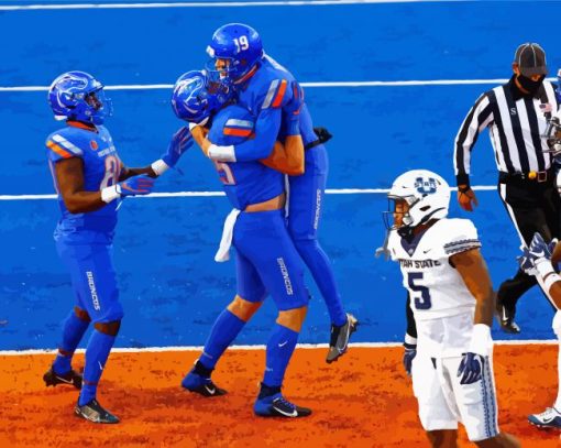 Boise State Broncos Team Paint By Numbers