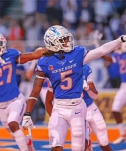 Boise State American Footballers Paint By Numbers