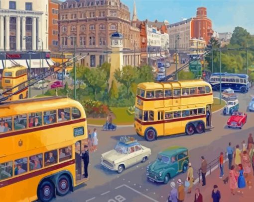 Bournemouth Trolleybus Paint By Numbers