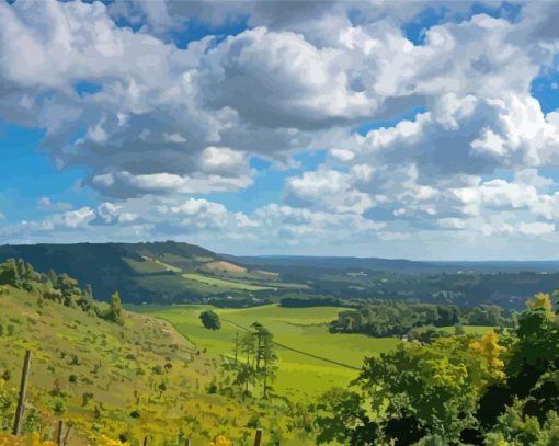 Box Hill Landscape Paint By Numbers