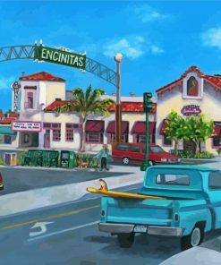 California Encinitas City Paint By Numbers