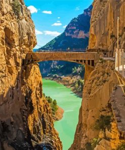 Caminito Del Rey Bridge View Paint By Numbers