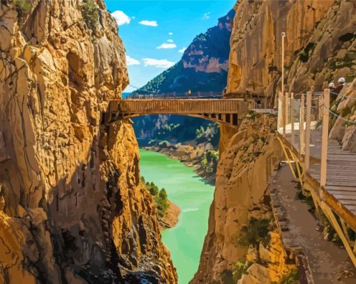 Caminito Del Rey Bridge View Paint By Numbers