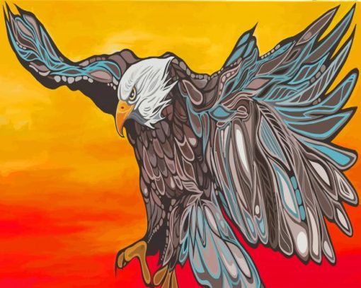 Canadian Indigenous Bird Art Paint By Numbers