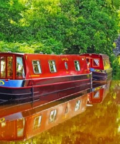 Canal Narrowboat Paint By Numbers