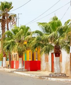 Cape Verde Buildings Paint By Numbers