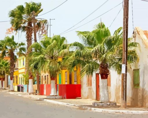 Cape Verde Buildings Paint By Numbers