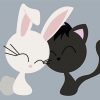 Cartoon Cat And Bunny Paint By Numbers