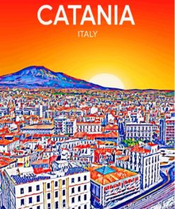 Catania Italy Poster Paint By Numbers